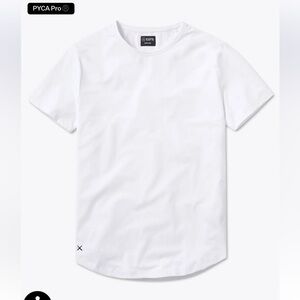 CUTS short sleeve crew curve-hem tee
